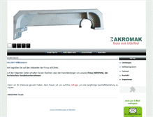 Tablet Screenshot of akromak.com